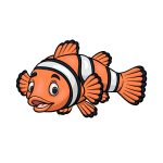 how to draw a Clownfish image