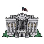 how to draw The White House image