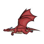 how to draw a Flying Dragon image