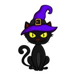 how to draw a Halloween Cat image