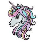 how to draw a Rainbow Unicorn image