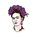 how to draw Frida Kahlo image