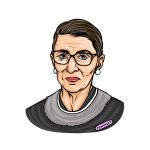 how to draw Ruth Bader Ginsburg image