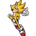 how to draw Super Sonic image