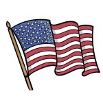 how to draw a USA Flag image
