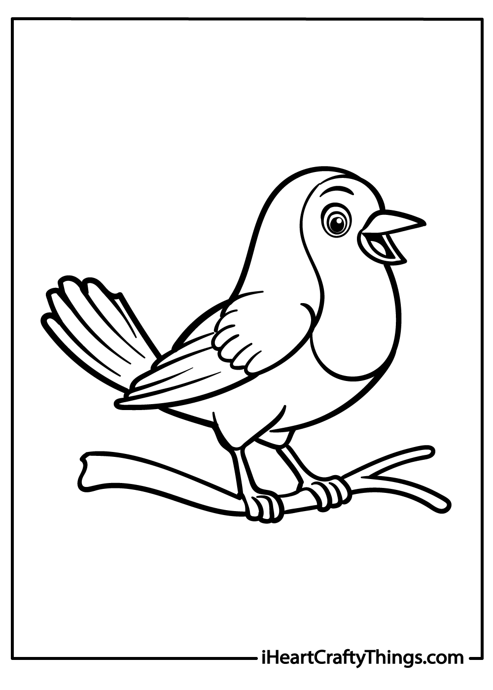 robin coloring printable
