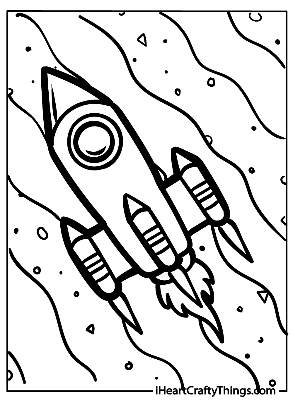 original rocket coloring printable