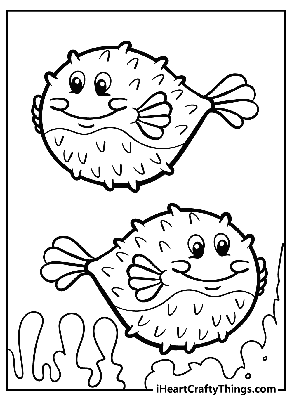 Sea Creature Coloring Pages for preschoolers free printable