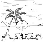 Sunset Coloring Pages free printable