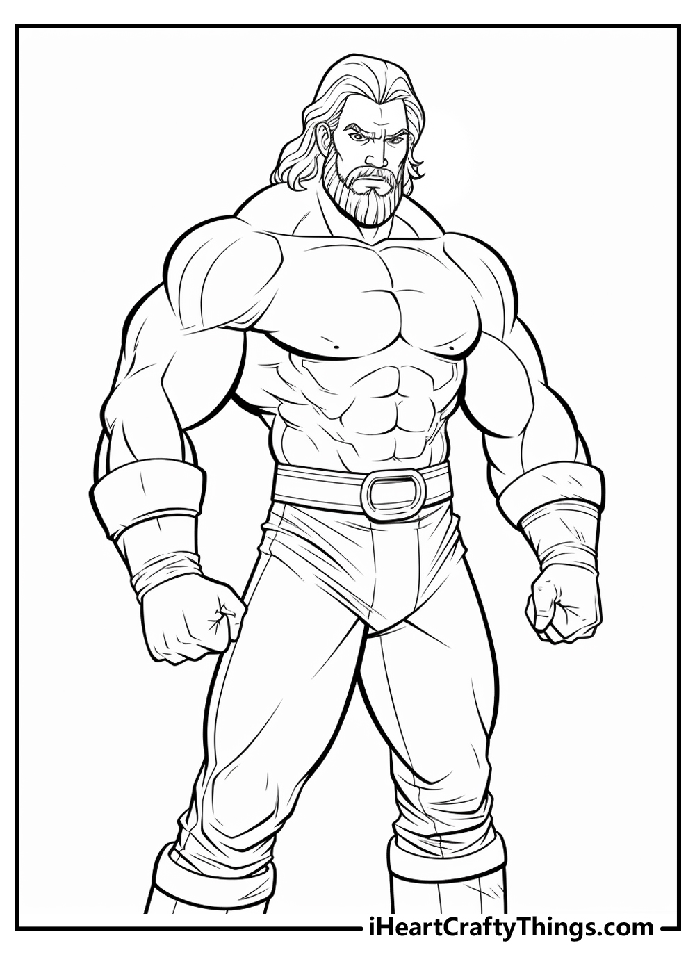 WWE coloring sheet