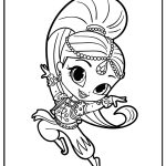 Shimmer and Shine Coloring Pages free printable
