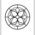 Stained Glass Coloring Pages free printable