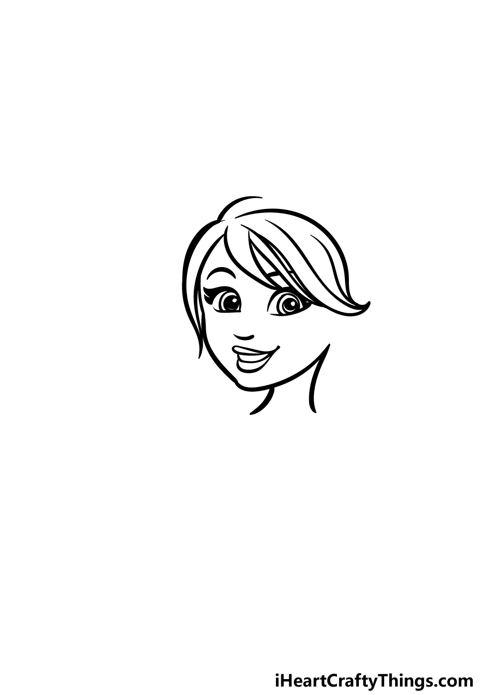 how to draw a cartoon mom step 1