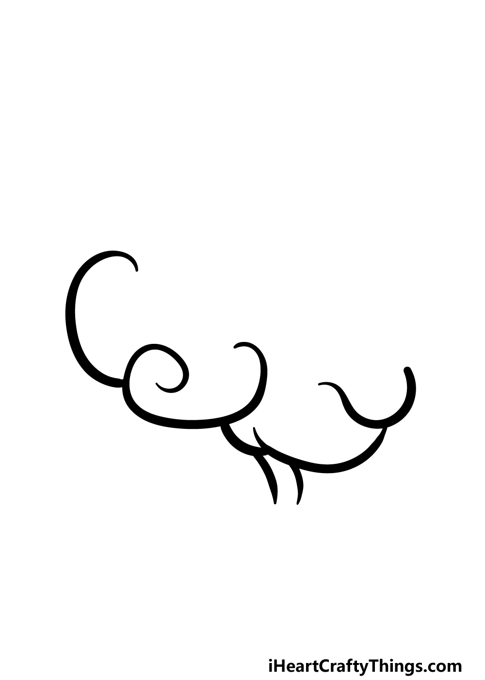 how to draw a cartoon brain step 1