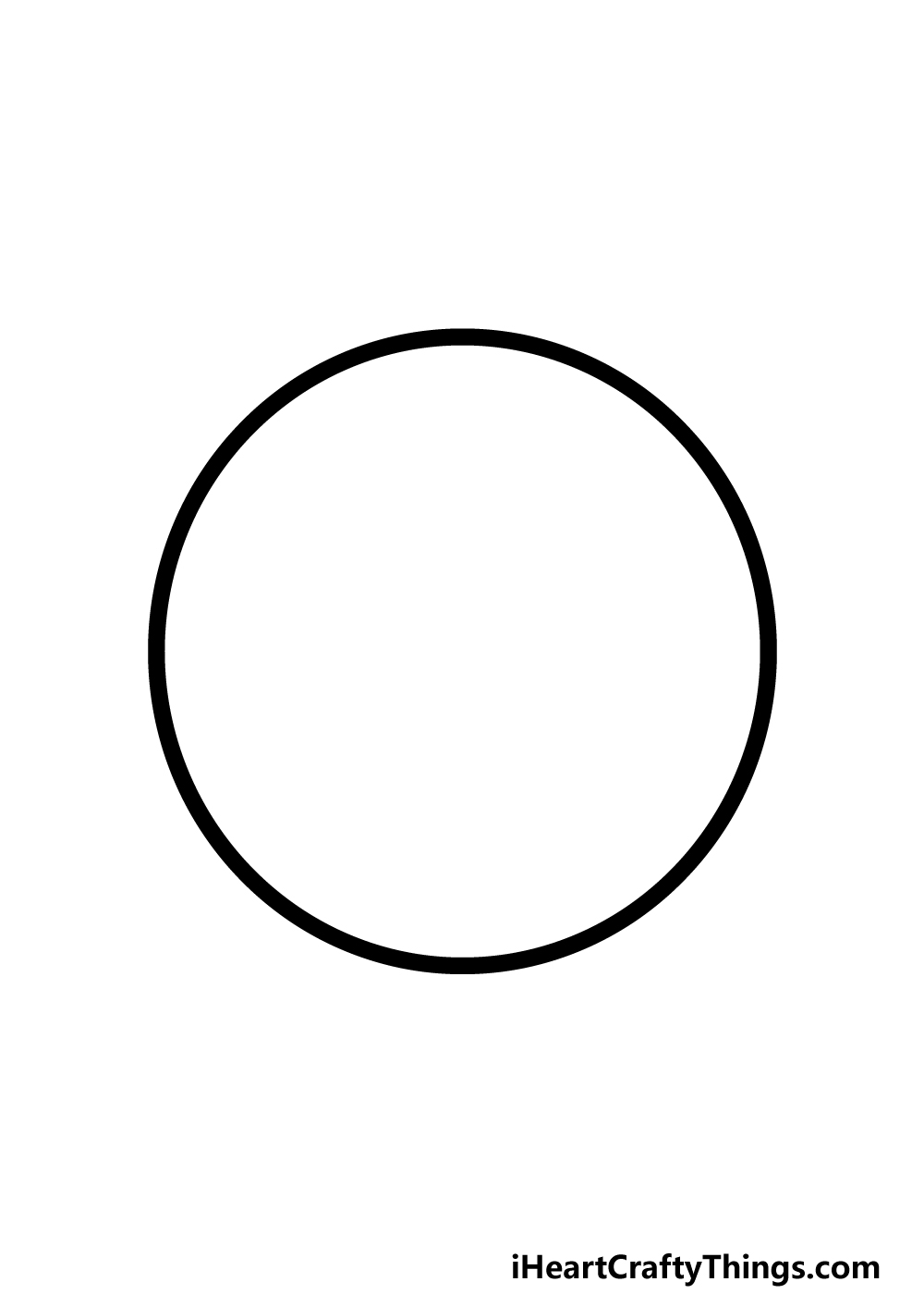 how to draw a cartoon basketball step 1