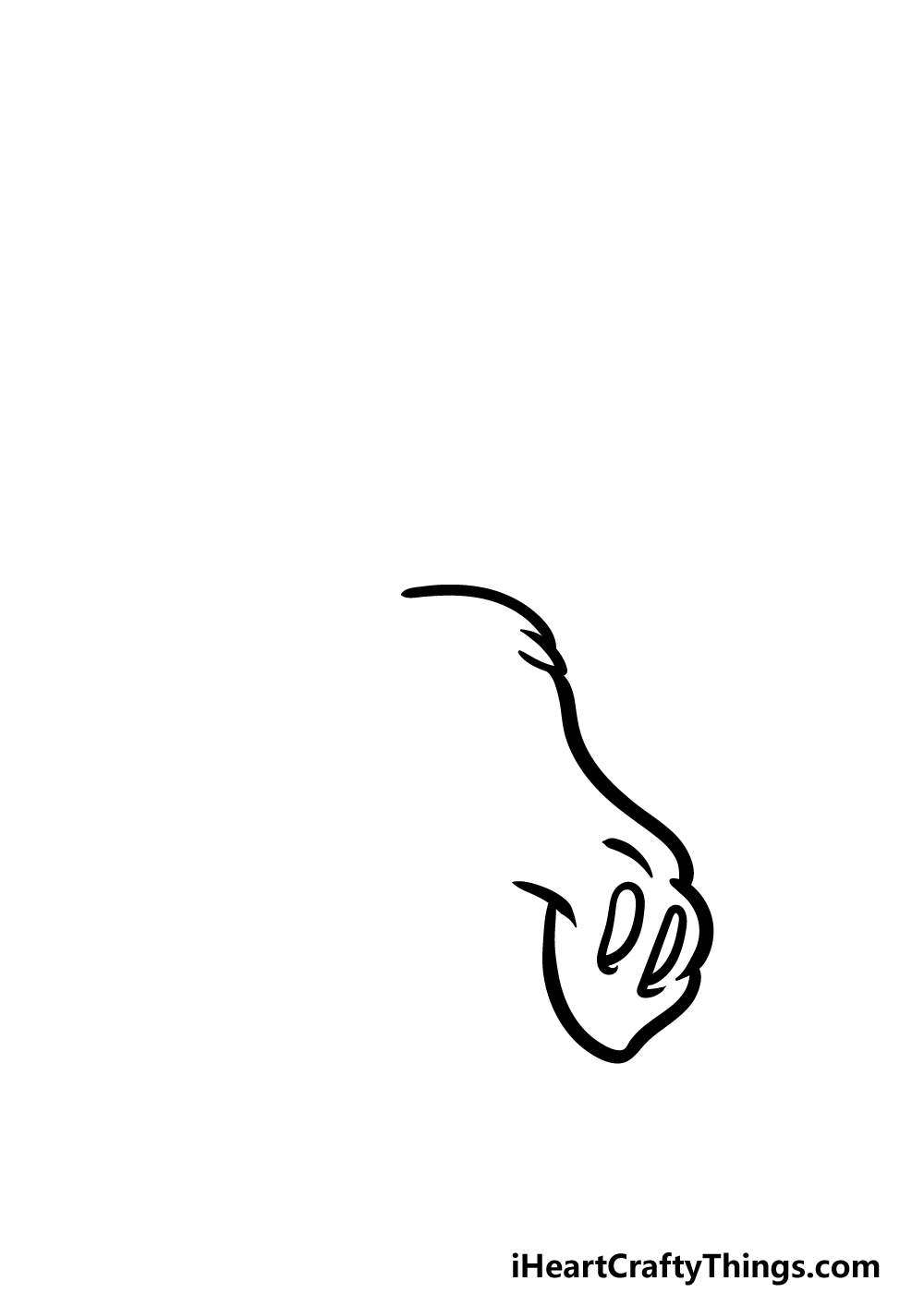 how to draw a cartoon moose step 1