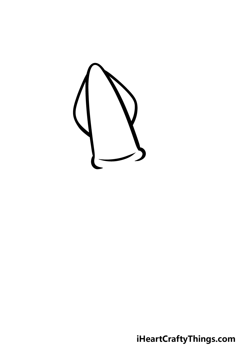 how to draw a cartoon squid step 1