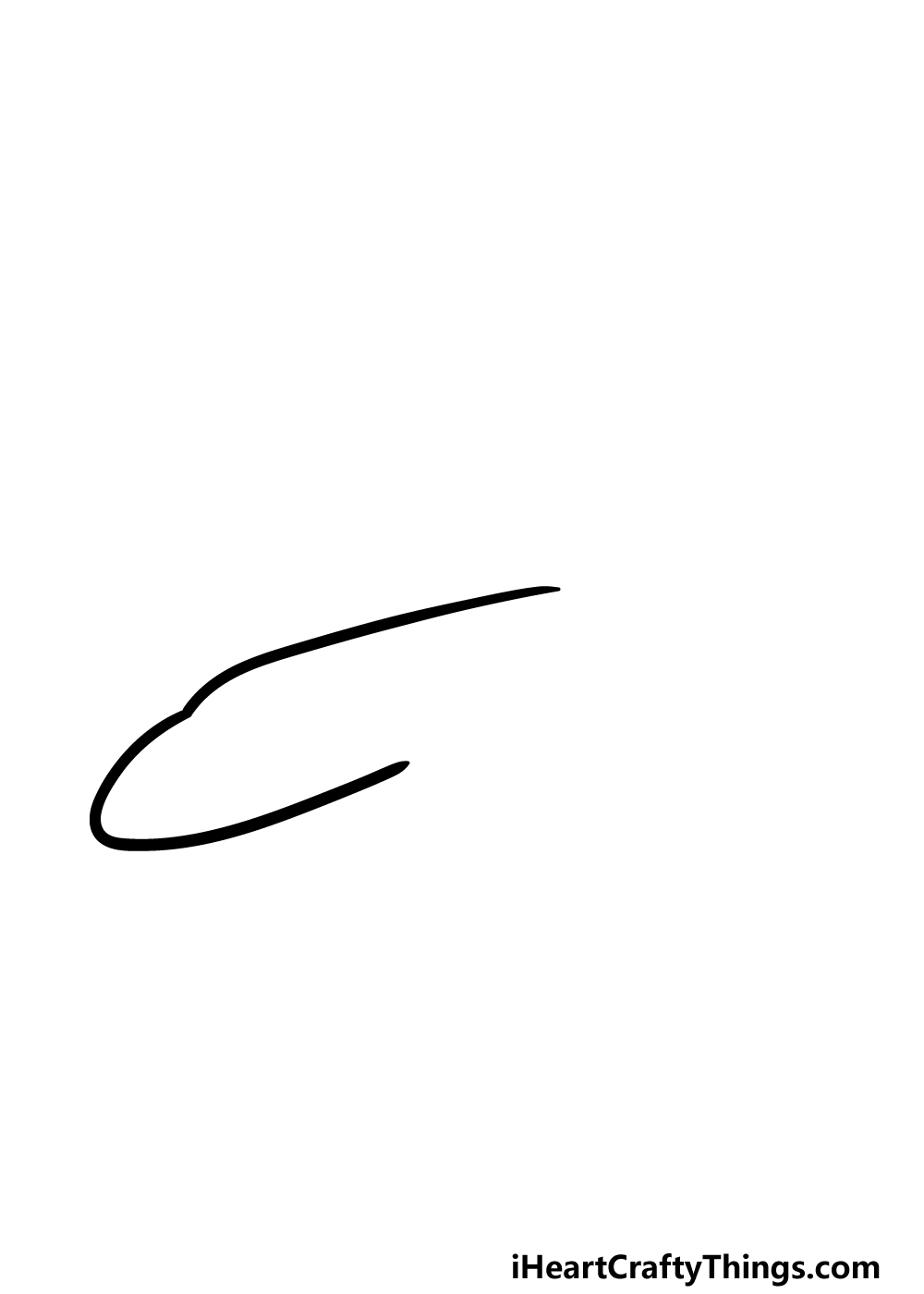 how to draw a cartoon airplane step 1