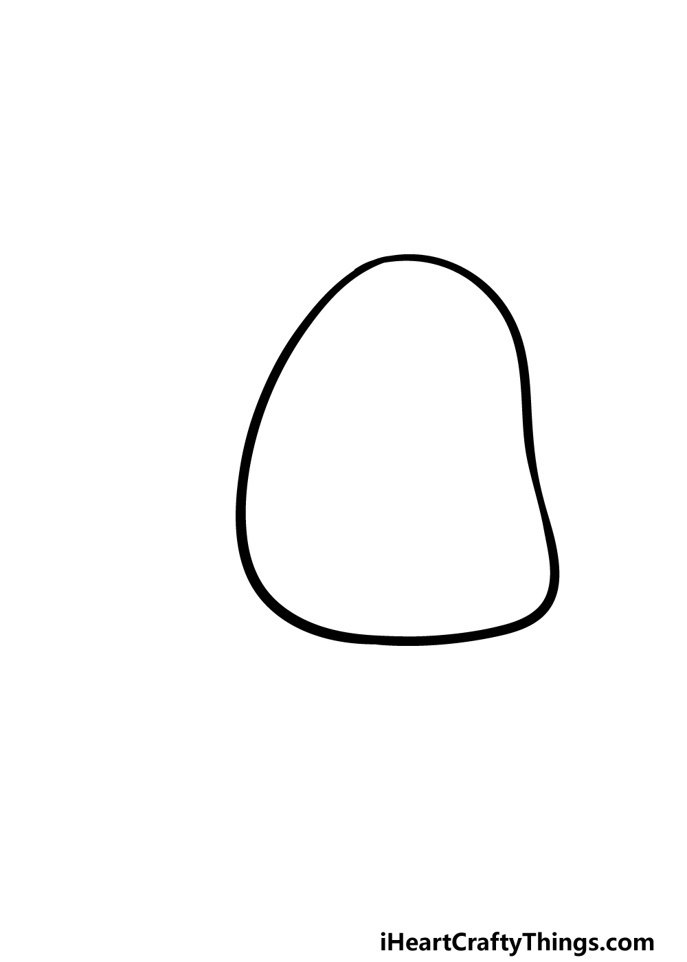 how to draw a cartoon steak step 1