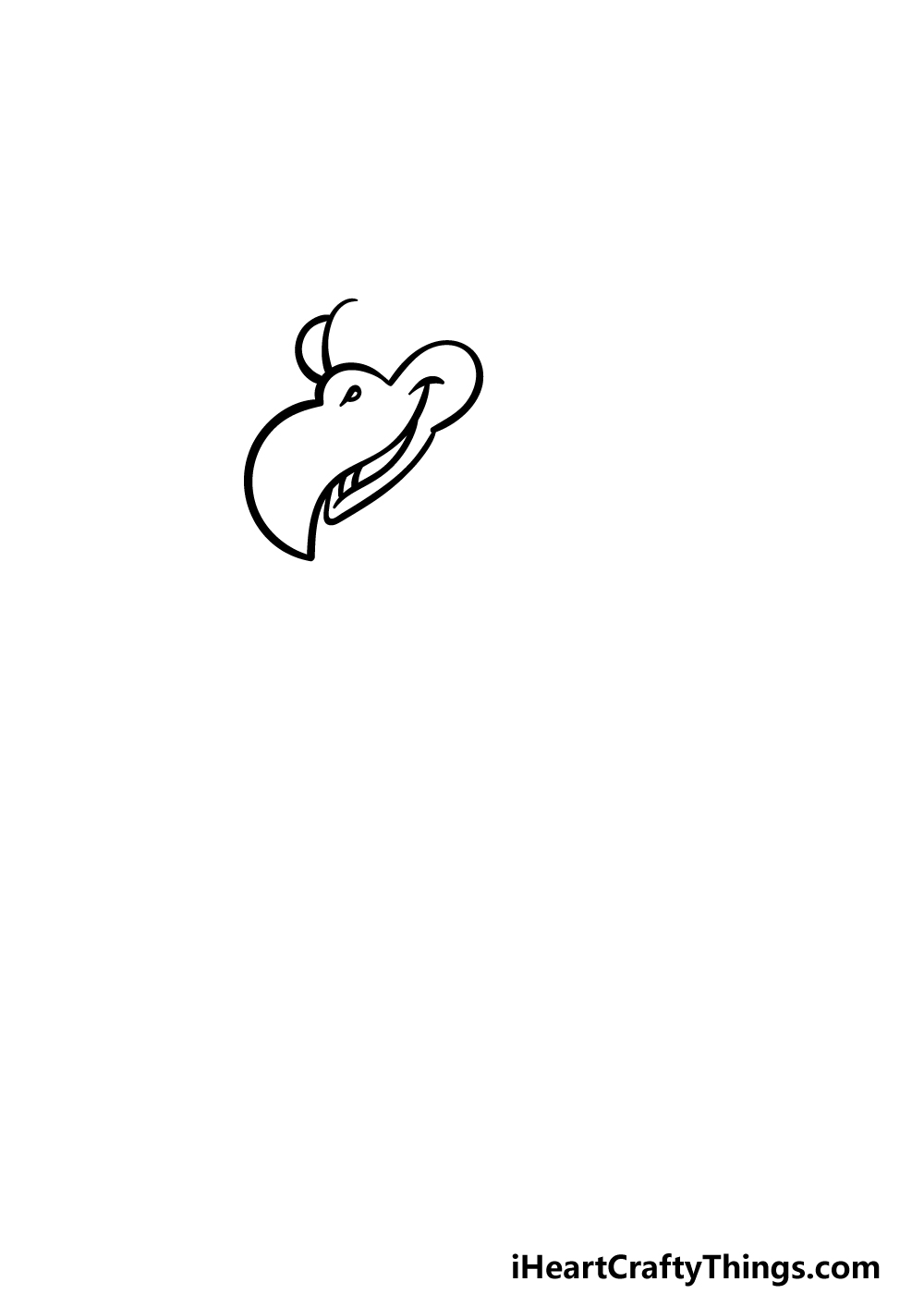 how to draw a cartoon vulture step 1