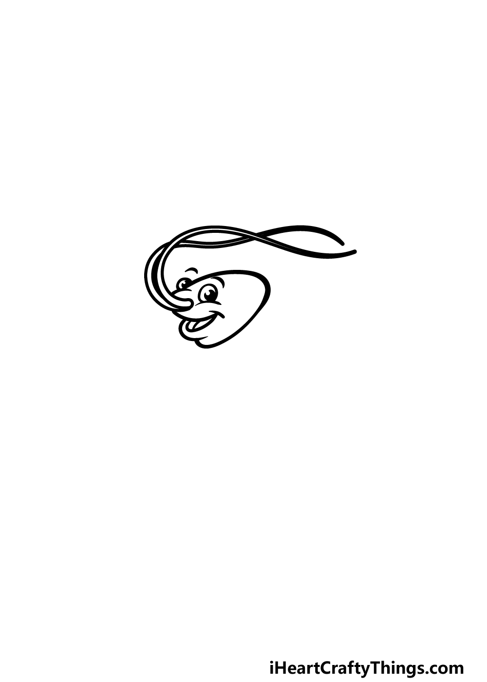 how to draw a cartoon lobster step 1