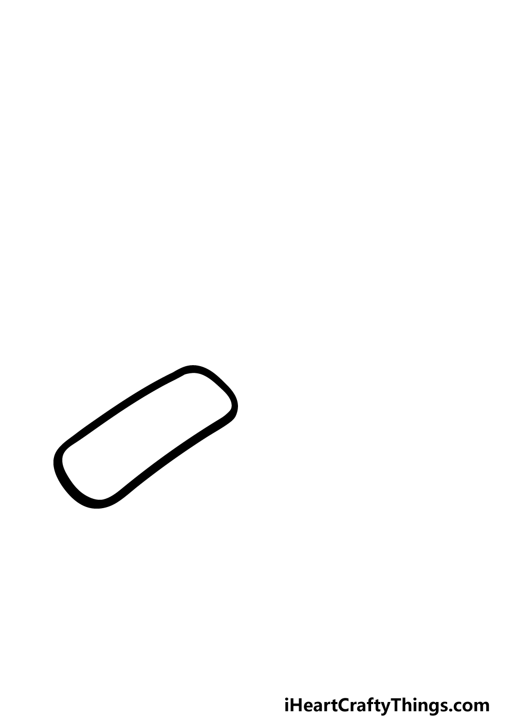 how to draw a cartoon knife step 1
