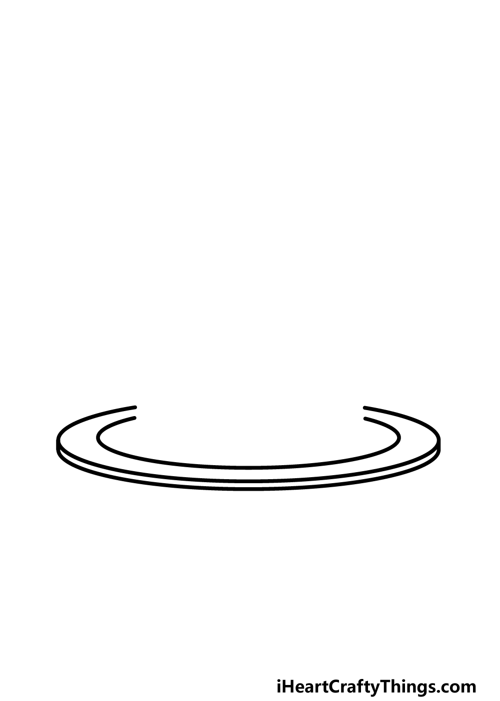how to draw a cartoon cake step 1