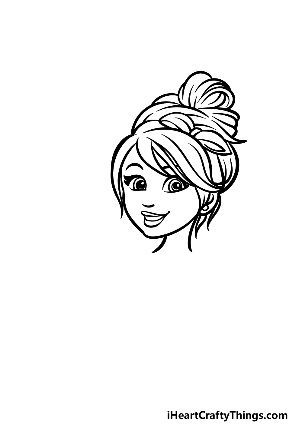 how to draw a cartoon mom step 2