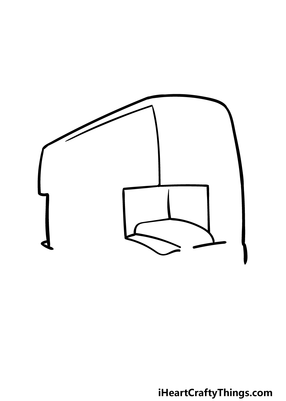 how to draw a cartoon bus step 2