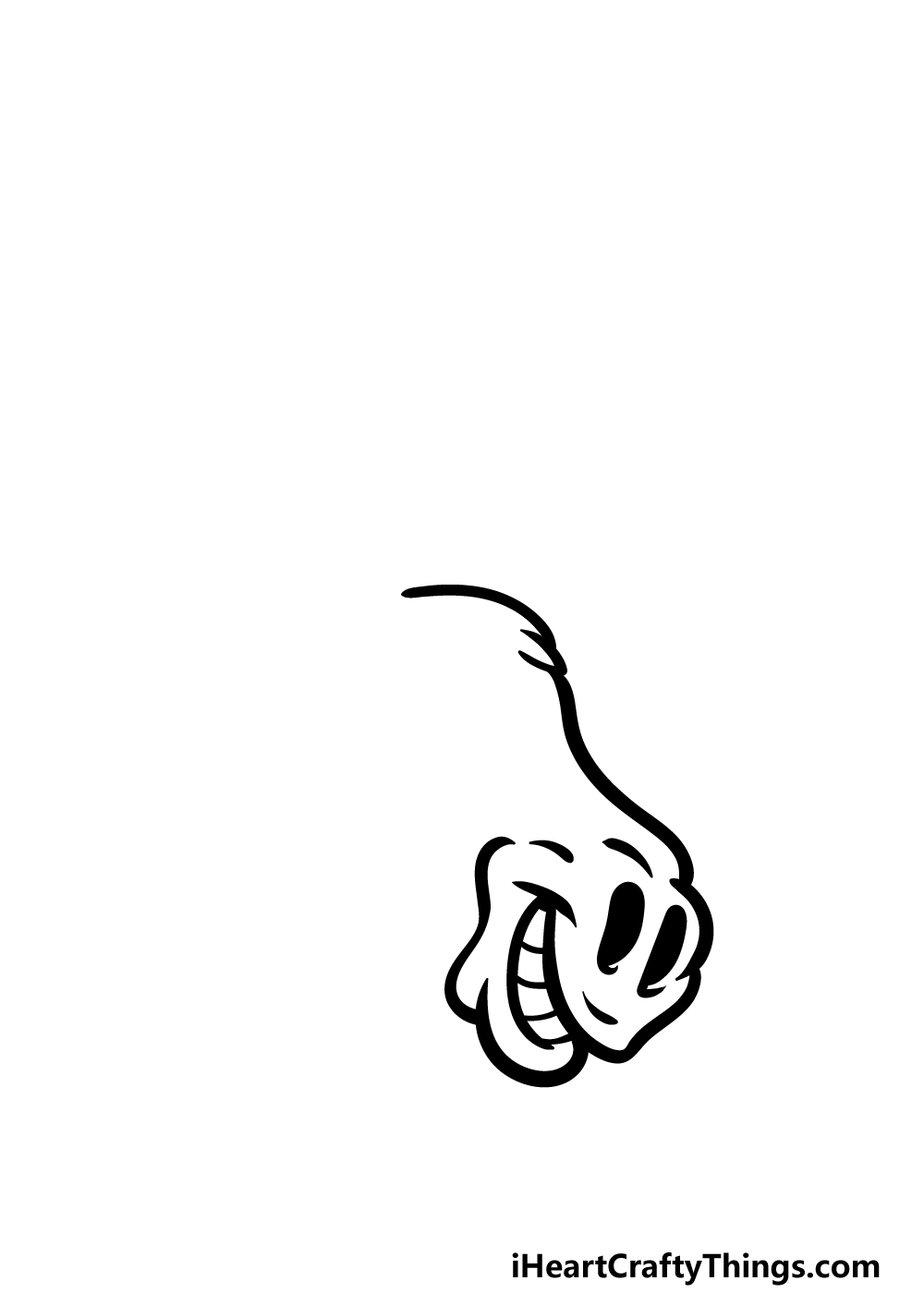 how to draw a cartoon moose step 2