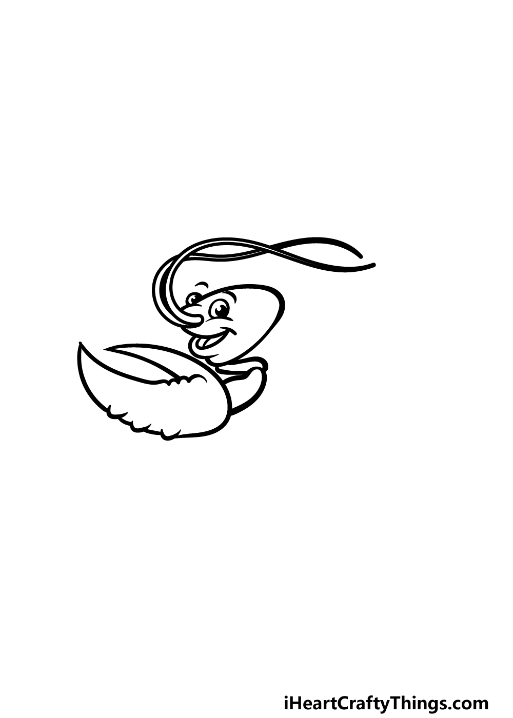 how to draw a cartoon lobster step 2