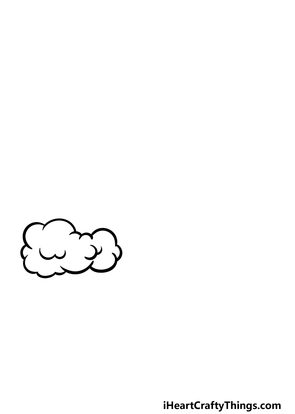 how to draw a cartoon rainbow step 2