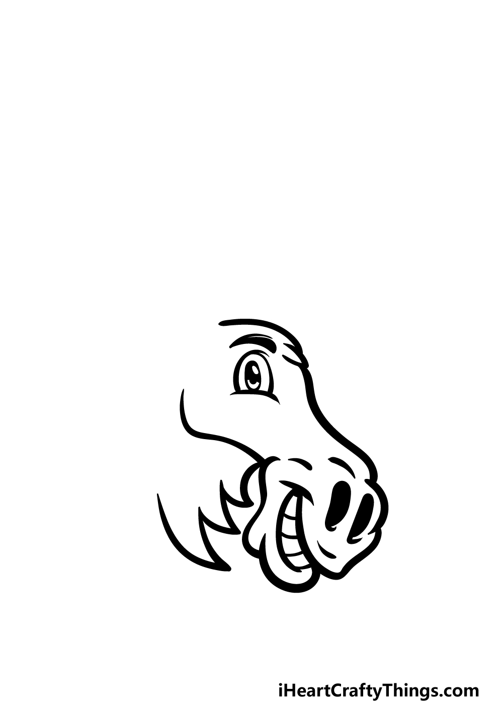 how to draw a cartoon moose step 2