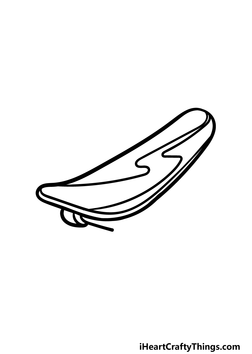 how to draw a cartoon skateboard step 3