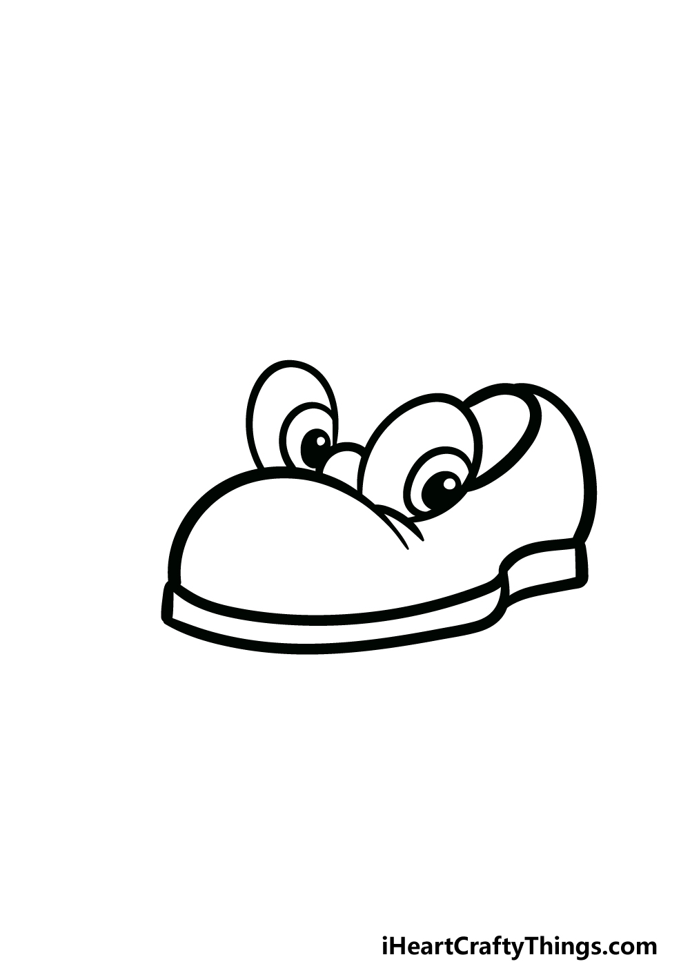 how to draw cartoon shoes step 3