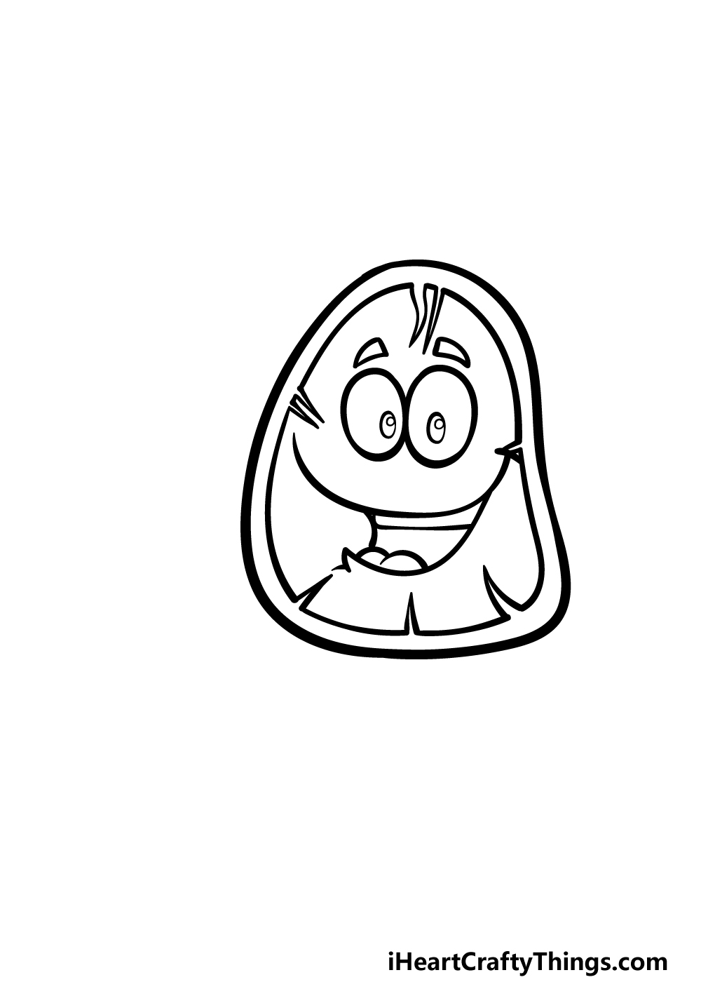 how to draw a cartoon steak step 3