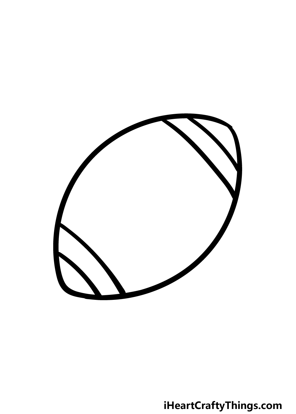 how to draw a cartoon football step 3