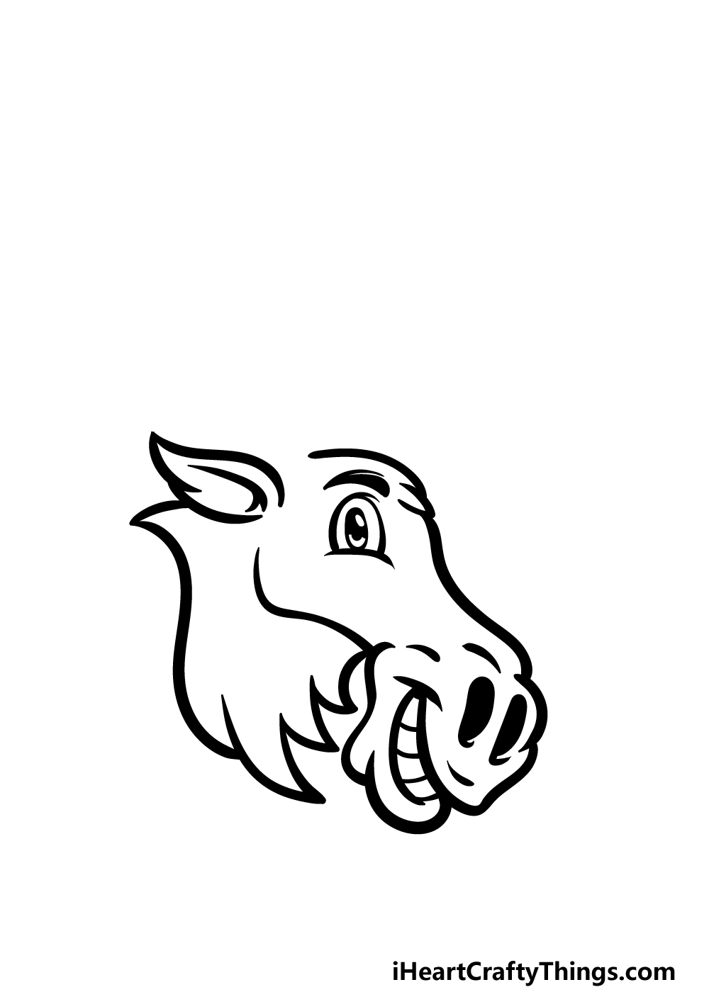 how to draw a cartoon moose step 4