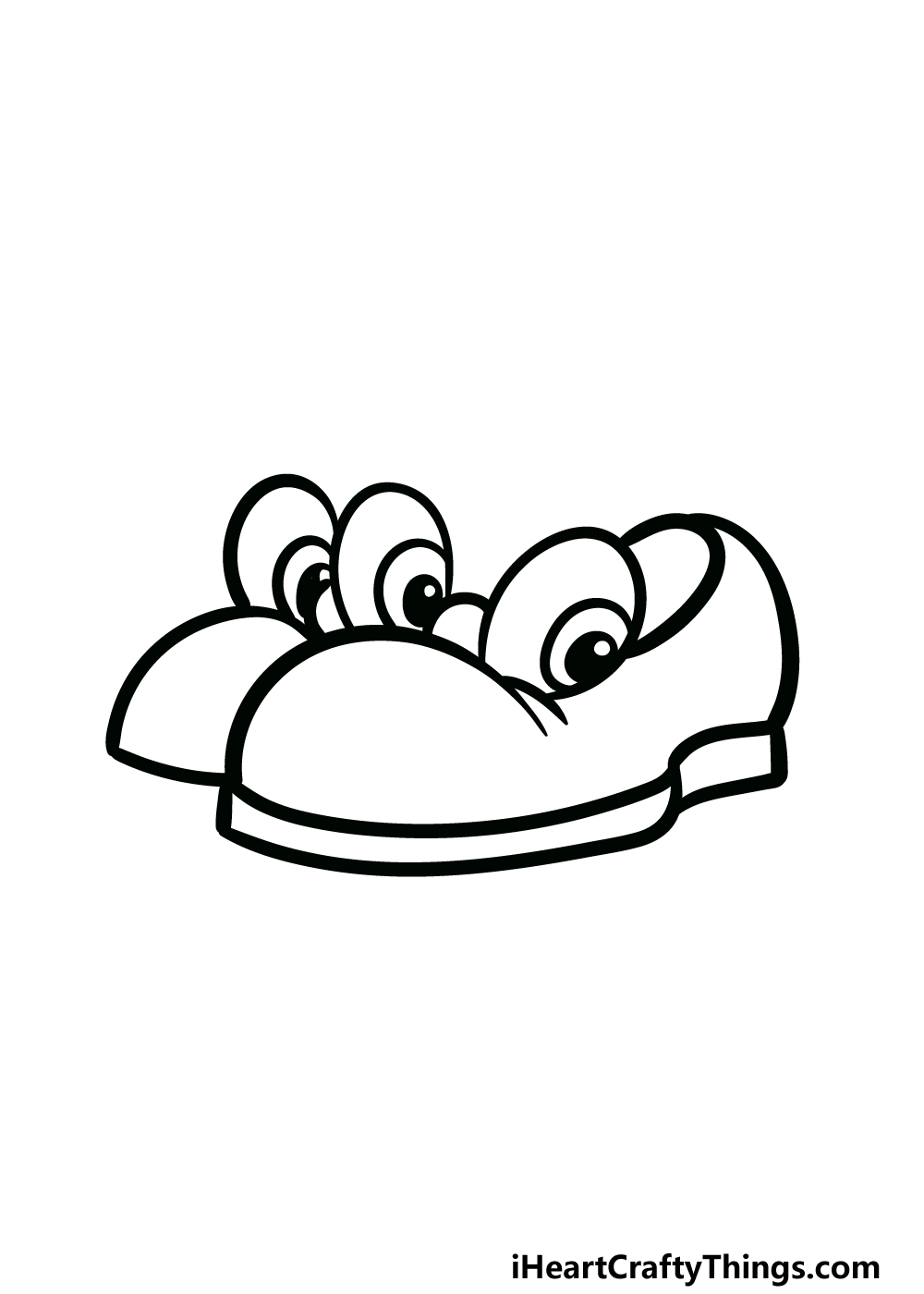 how to draw cartoon shoes step 4