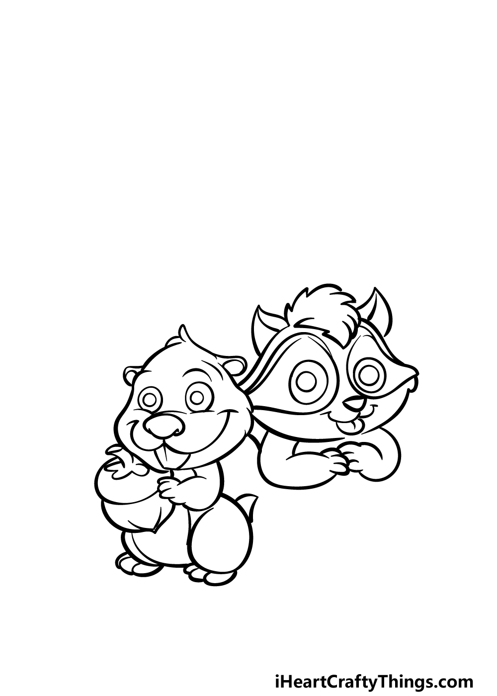 how to draw Cartoon Animals step 4