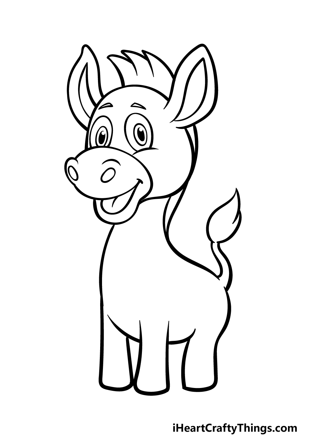 how to draw a cartoon zebra step 5
