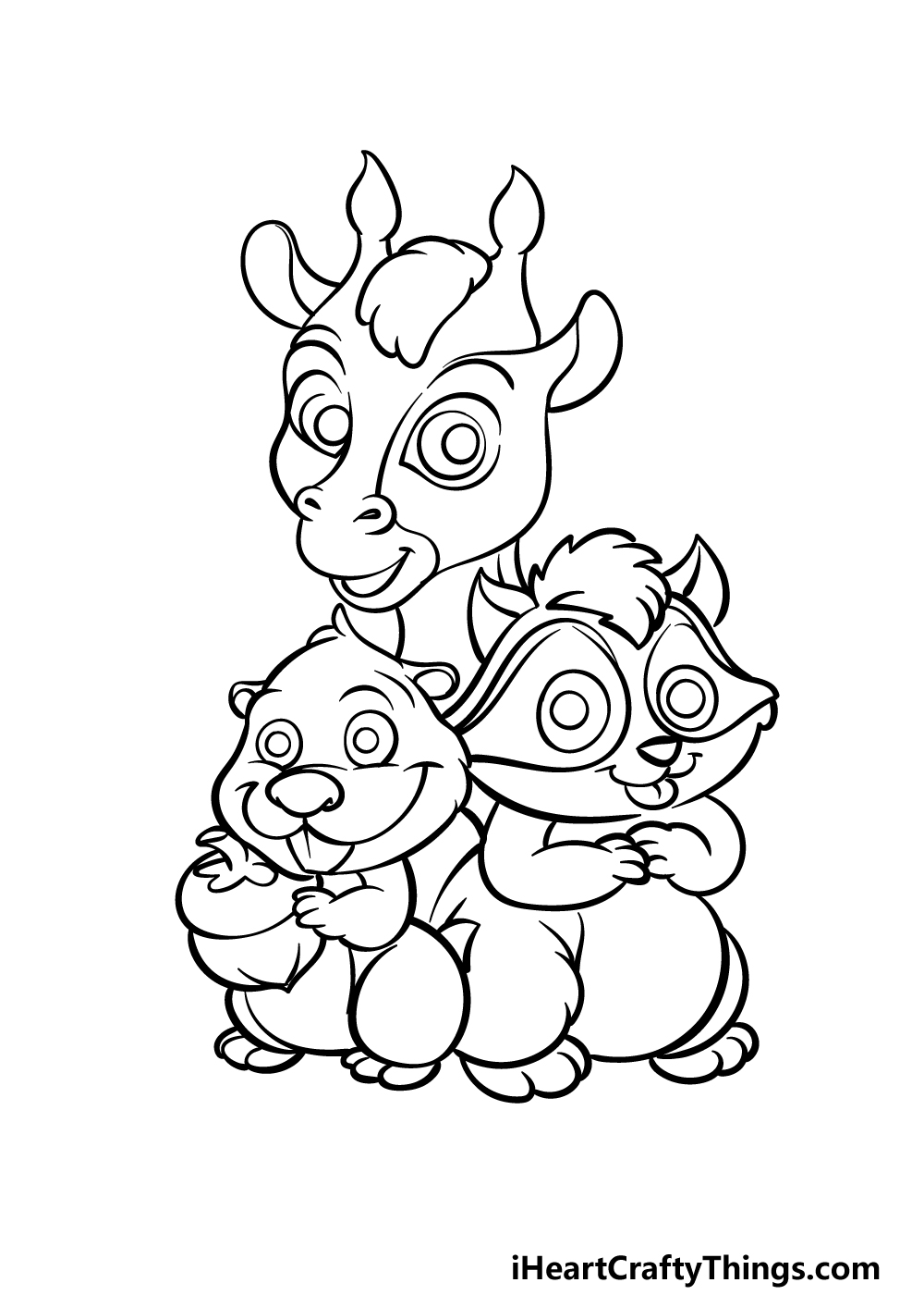 how to draw Cartoon Animals step 5