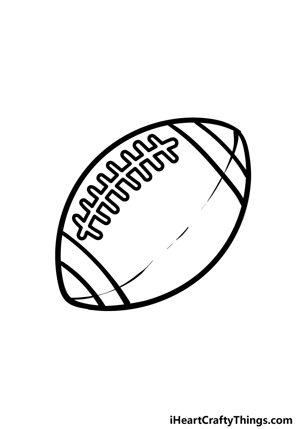 how to draw a cartoon football step 5