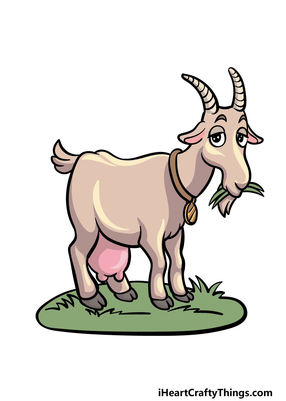 how to draw a cartoon goat step 8
