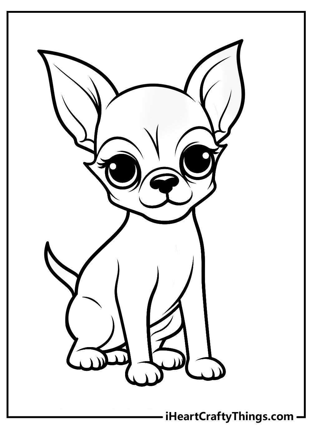 chihuahua coloring printable