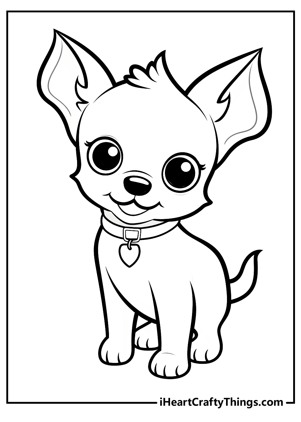 original chihuahua coloring printable