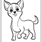 Chihuahua Coloring Pages free printable