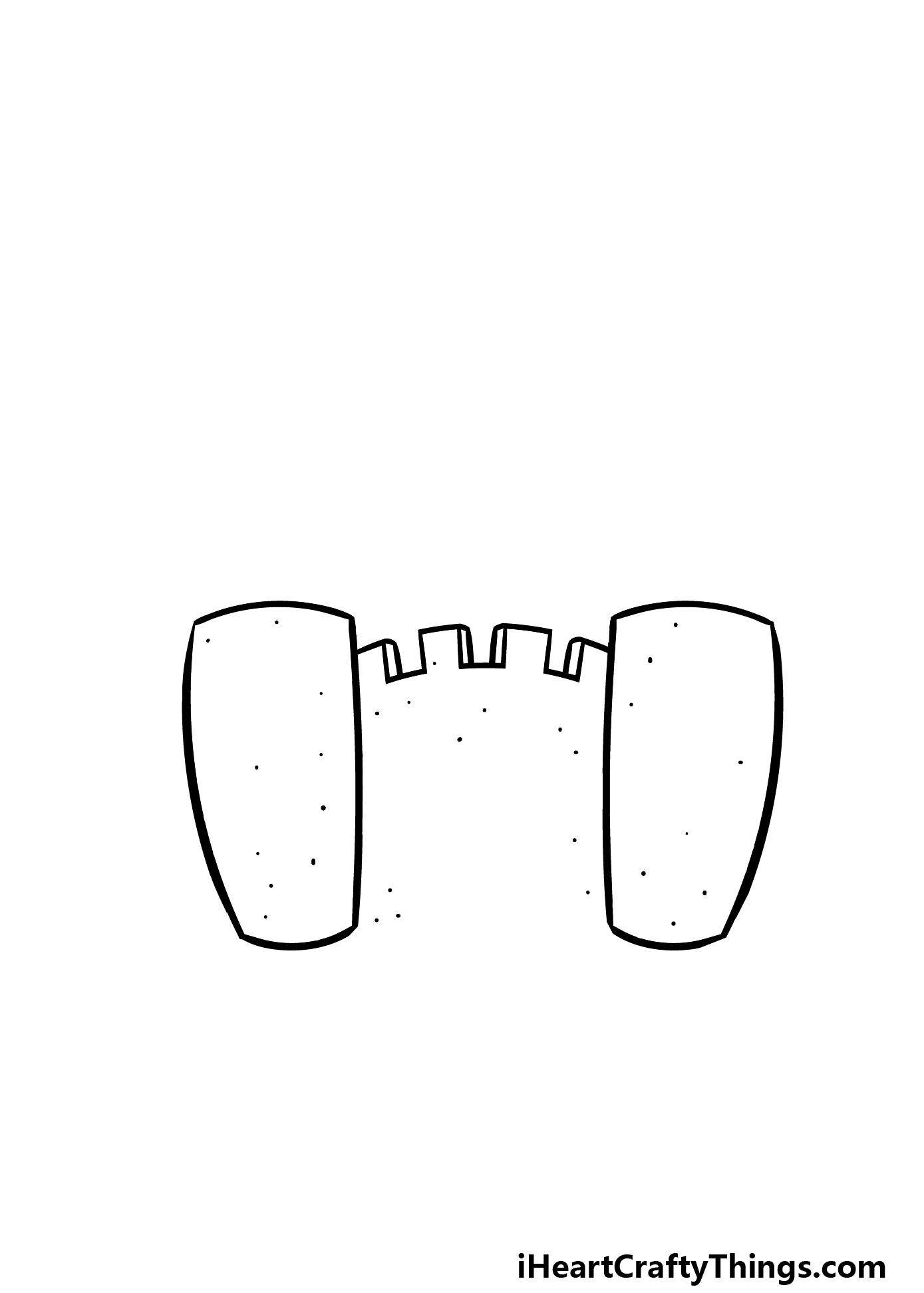 how to draw a cartoon castle step 1