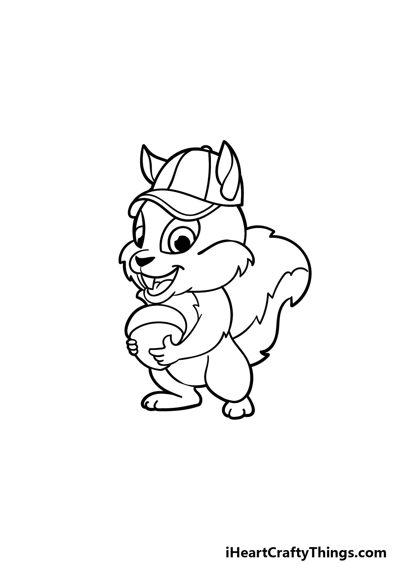 how to draw a cartoon chipmunk step 6