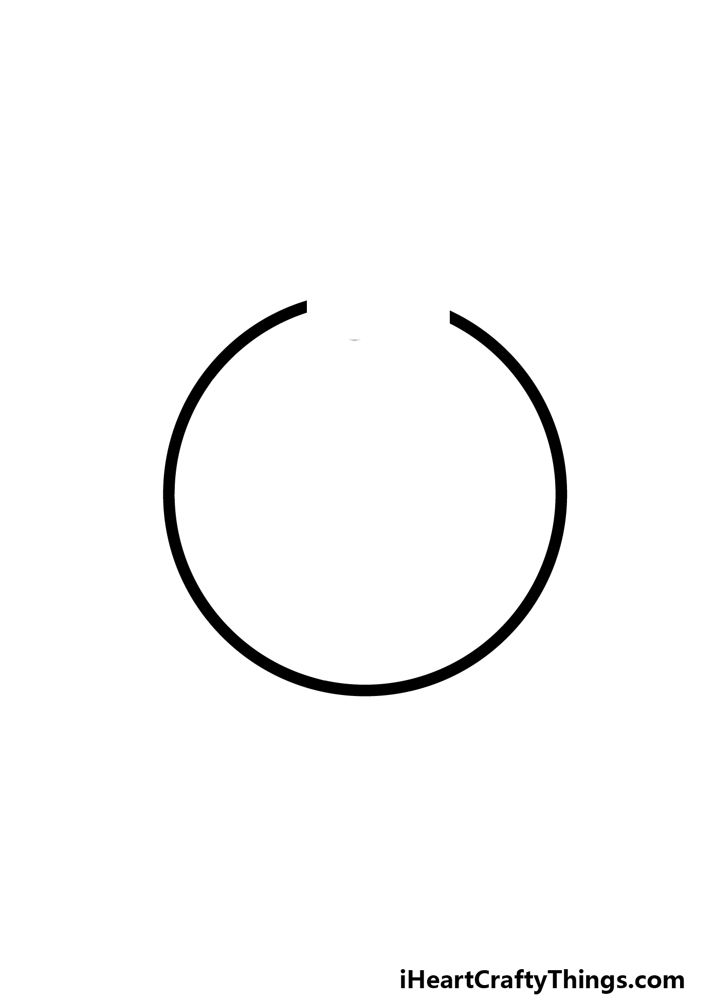 how to draw a cartoon golf ball step 2